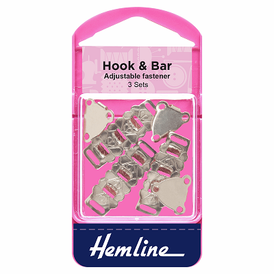 H432 Hook and Bar: Nickel - Adjustable.. 